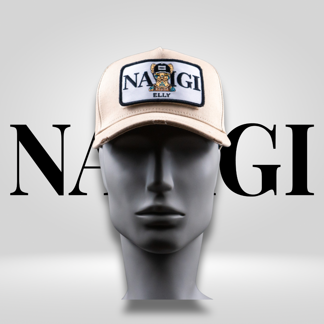 Baseball Cap Beige mit wandelbarem Patch