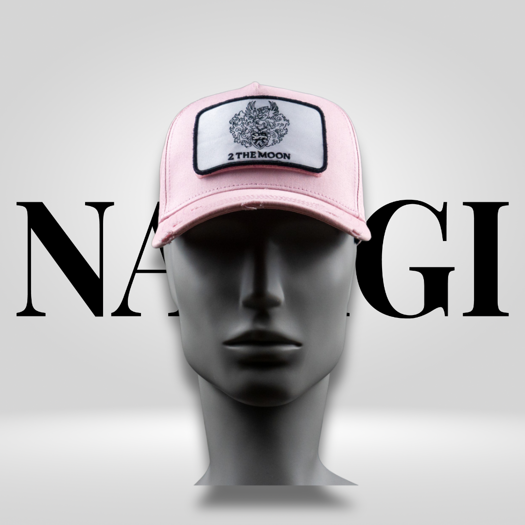 Trucker Cap Pink mit wandelbarem Patch