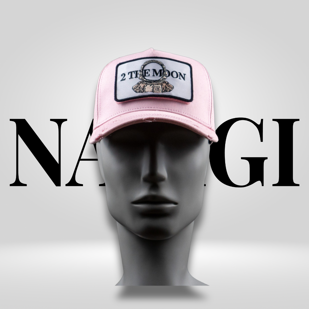 Trucker Cap Pink mit wandelbarem Patch