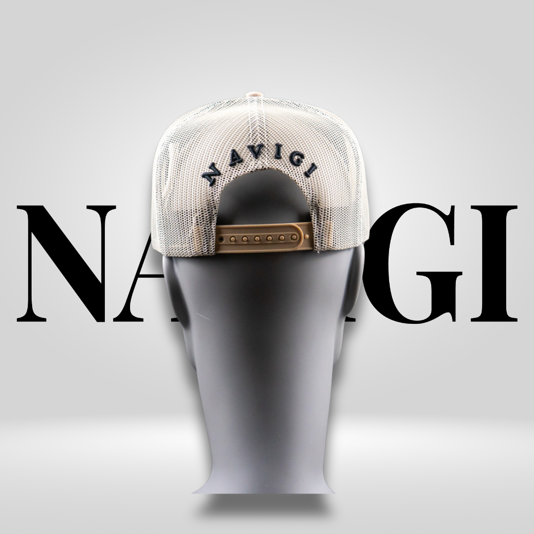 Trucker Cap Beige mit wandelbarem Patch