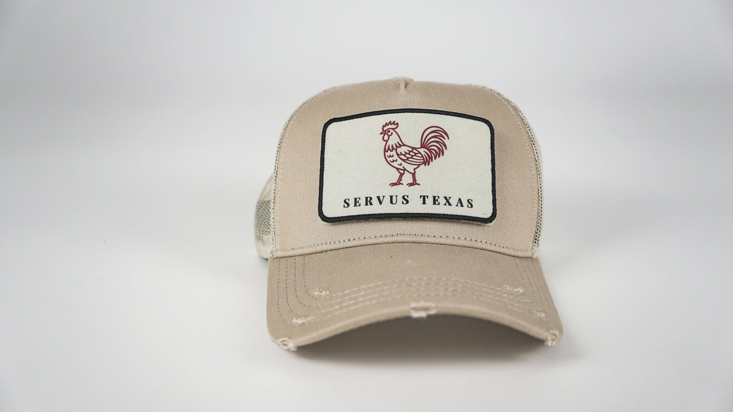 Trucker Cap Beige Servus Texas