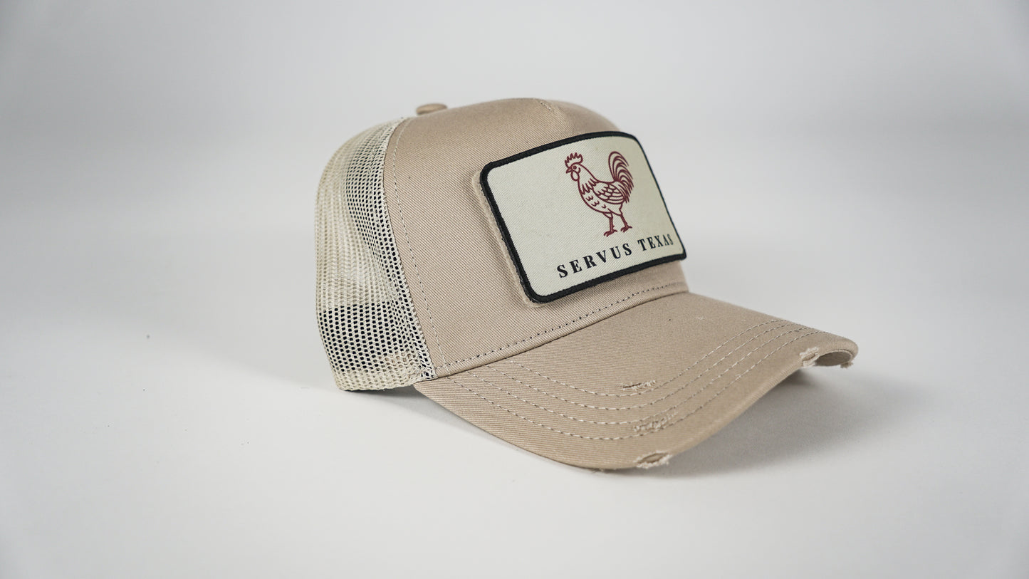 Trucker Cap Beige Servus Texas