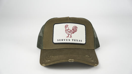 Trucker Cap Army Green Servus Texas