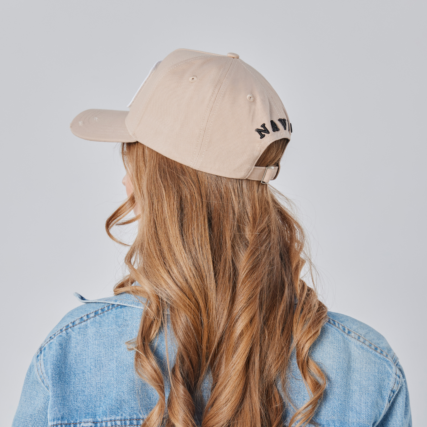 Baseball Cap Beige mit wandelbarem Patch
