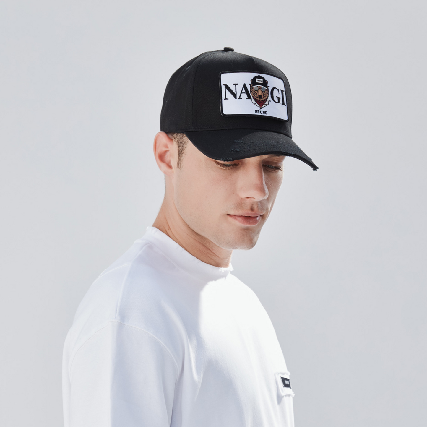 Baseball Cap Black mit wandelbarem Patch