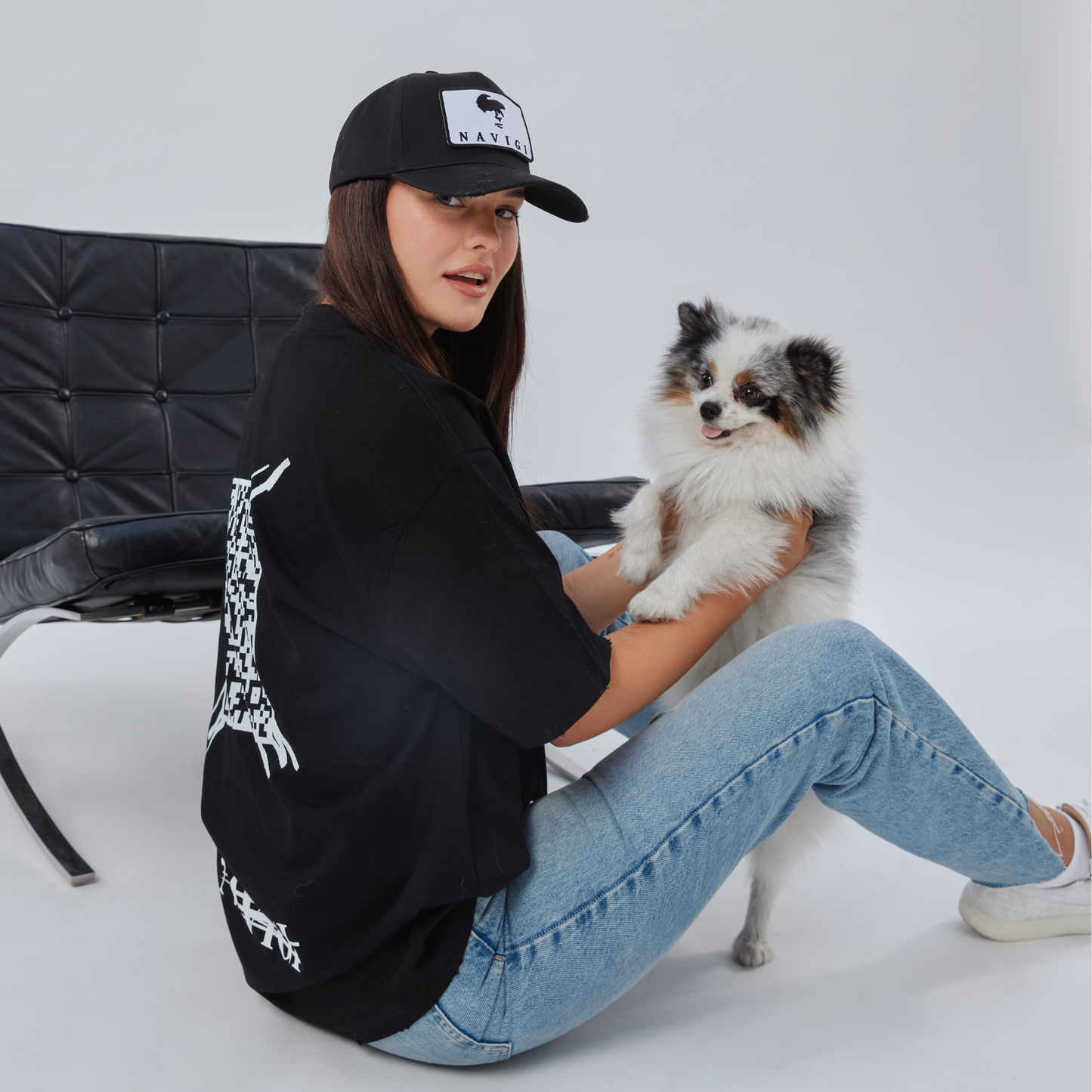 Baseball Cap Black mit wandelbarem Patch