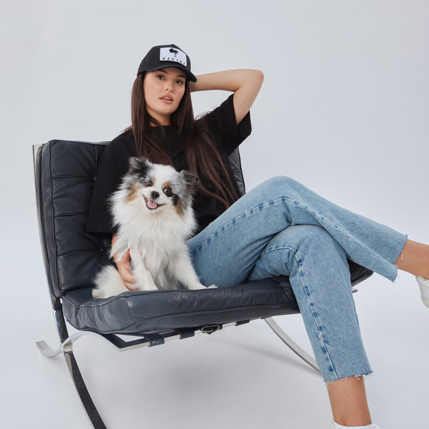 Baseball Cap Black mit wandelbarem Patch