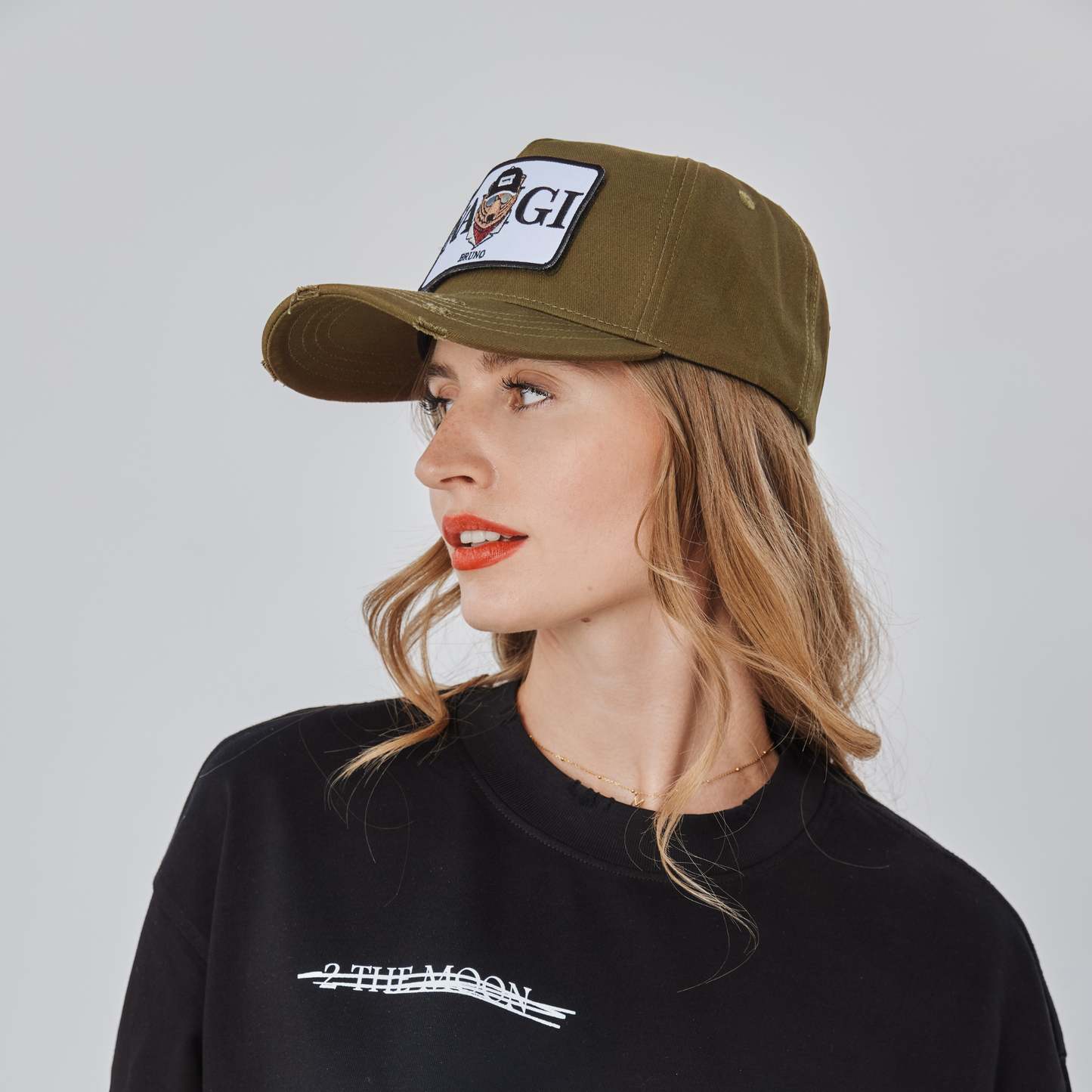 Baseball Cap Army Green mit wandelbarem Patch