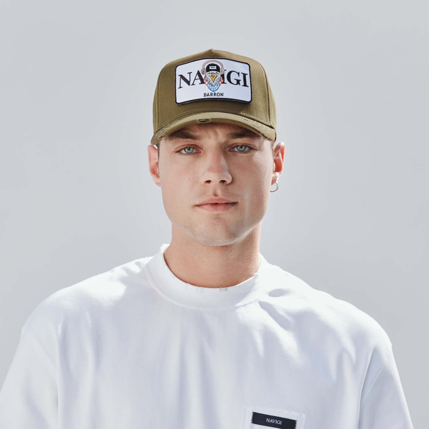 Baseball Cap Army Green mit wandelbarem Patch
