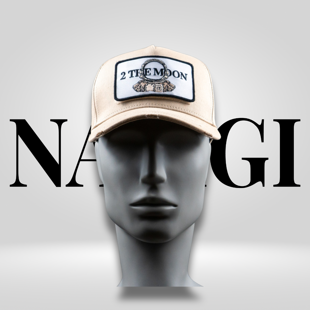 Baseball Cap Beige                      mit wandelbarem Patch