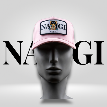 Trucker cap pink with convertible patch