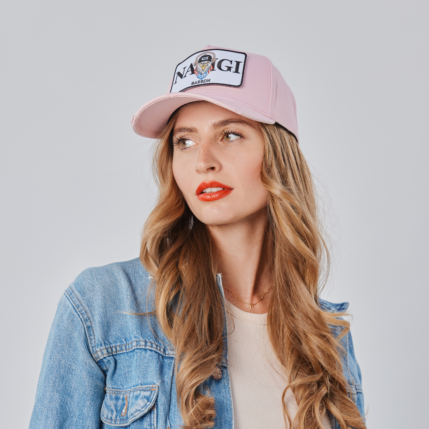 Baseball Cap Pink                         mit wandelbarem Patch