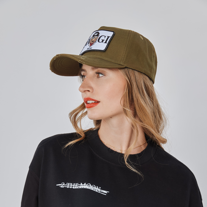 Baseball Cap Army Green             mit wandelbarem Patch